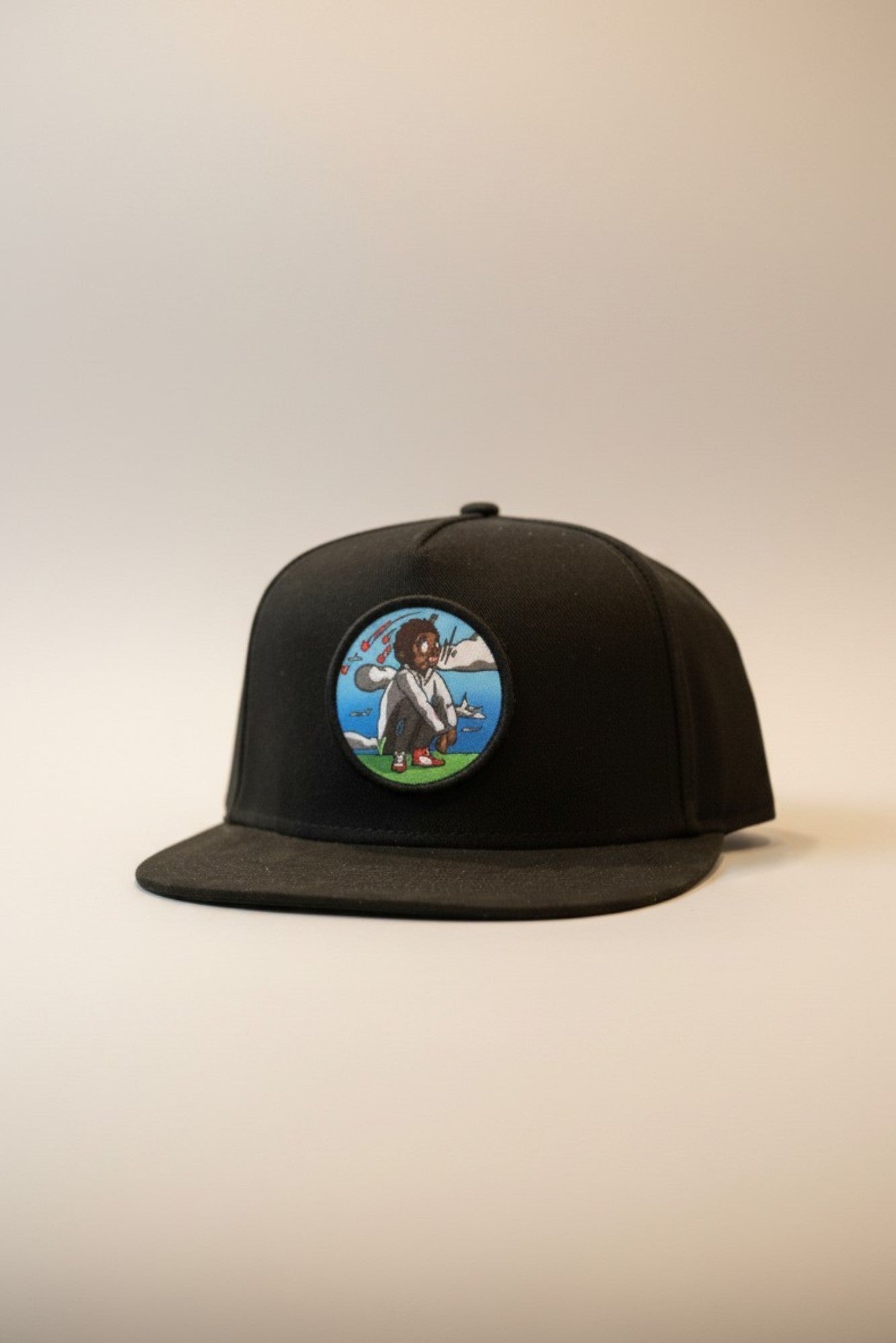 Anthony Bartley "Dreamers" sublimated patch attached to a Blackout Patch & Wear™ Chicago Star snapback.