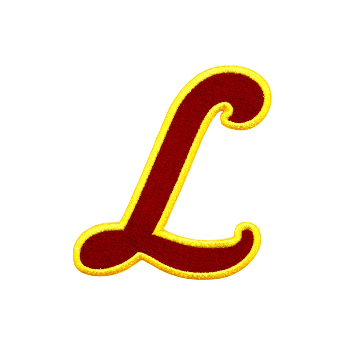 loyola university chicago script l embroidered crest patch front from soundoff