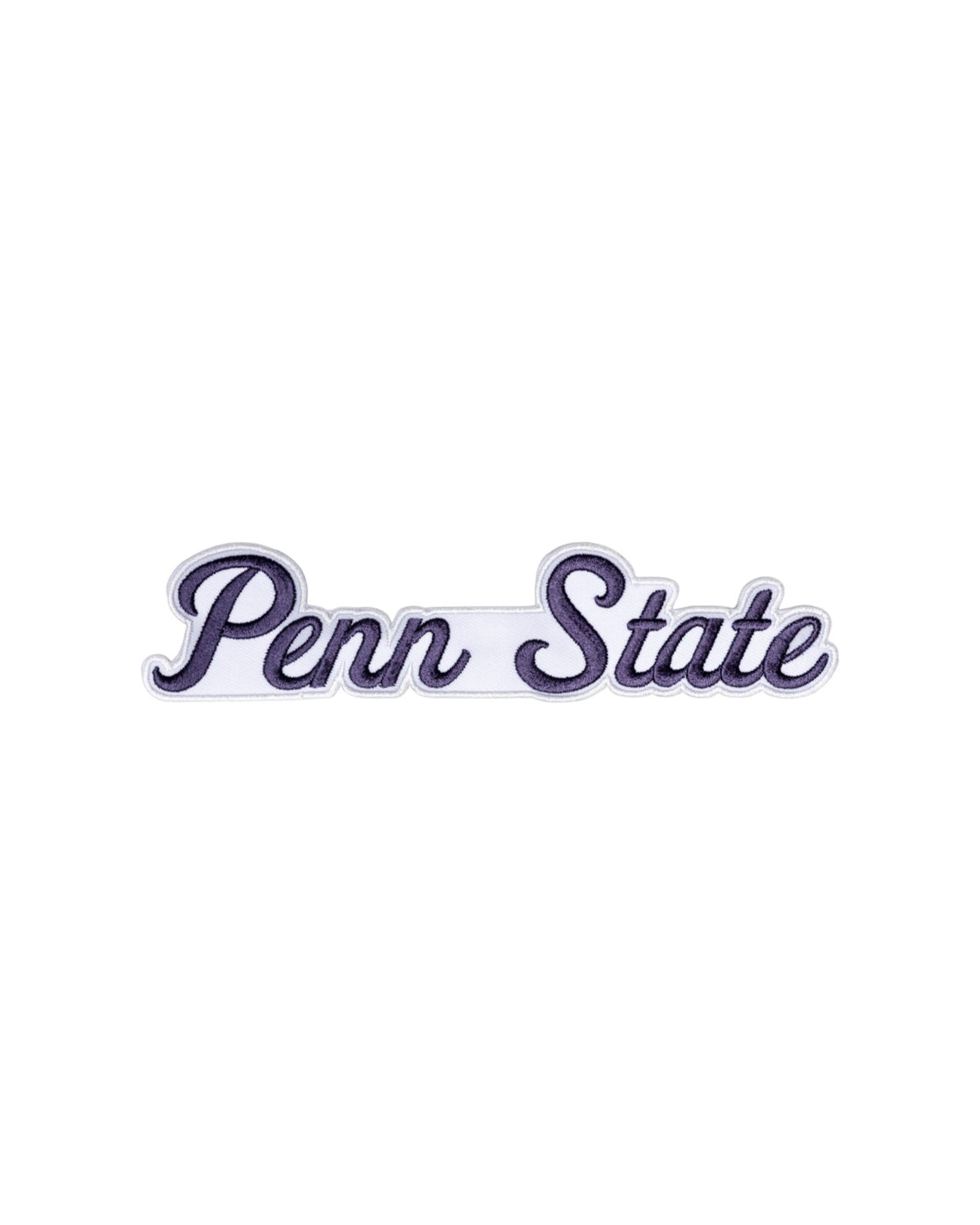 Penn State University Script Letter 3 inch crest patch FRONT