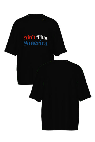 AIN’T THAT AMERICA KNIT; BLACK (MADE TO ORDER)