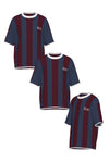 EDGEWATER CASTLE FC JERSEY STRIPE KNIT; MADE TO ORDER