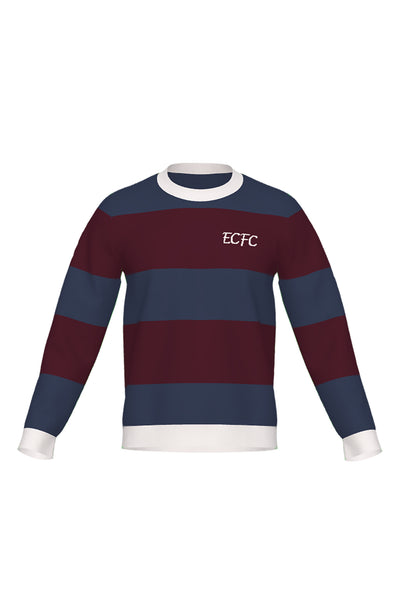 EDGEWATER CASTLE FC RUGBY STRIPE KNIT; MADE TO ORDER
