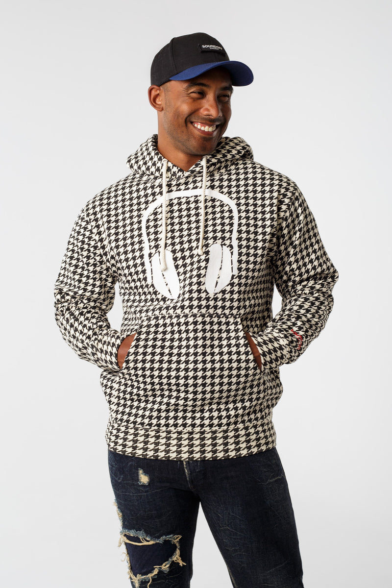 (SPECIAL EDITION) HOUNDSTOOTH & HEADPHONES HEAVYWEIGHT HOODED PULLOVER