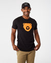 BEAR ICON CREW T-SHIRT; BLACK