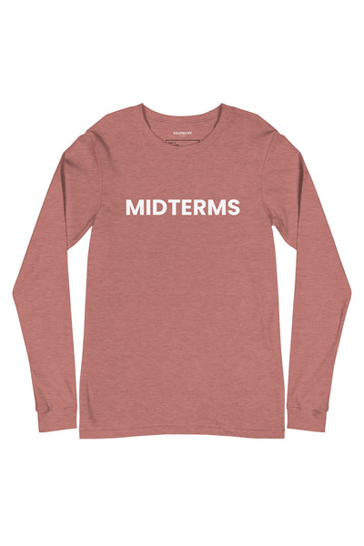MIDTERMS LONG SLEEVE T-SHIRT; A SOUNDOFF AUDIBLE