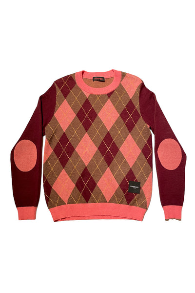 ARGYLE KNIT CREW; A SOUNDOFF X RICORSO Collab; MADE TO ORDER