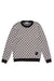 HOUNDSTOOTH KNIT; BONE & BLACK (MADE TO ORDER)