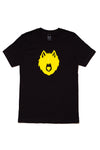 WOLF ICON CREW T-SHIRT; BLACK