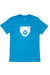 BEAR ICON CREW T-SHIRT; ELECTRIC BLUE