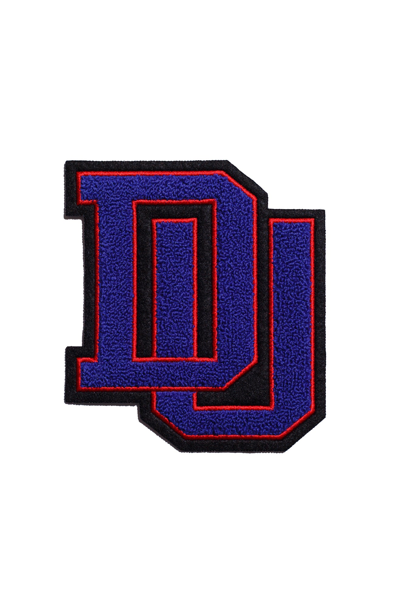 DePaul University DU Chenille Patch in Demons Blue and Red by Soundoff front