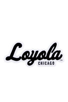 Loyola University Chicago Premium Script Logo Patch in Black and White by SOUNDOFF - front