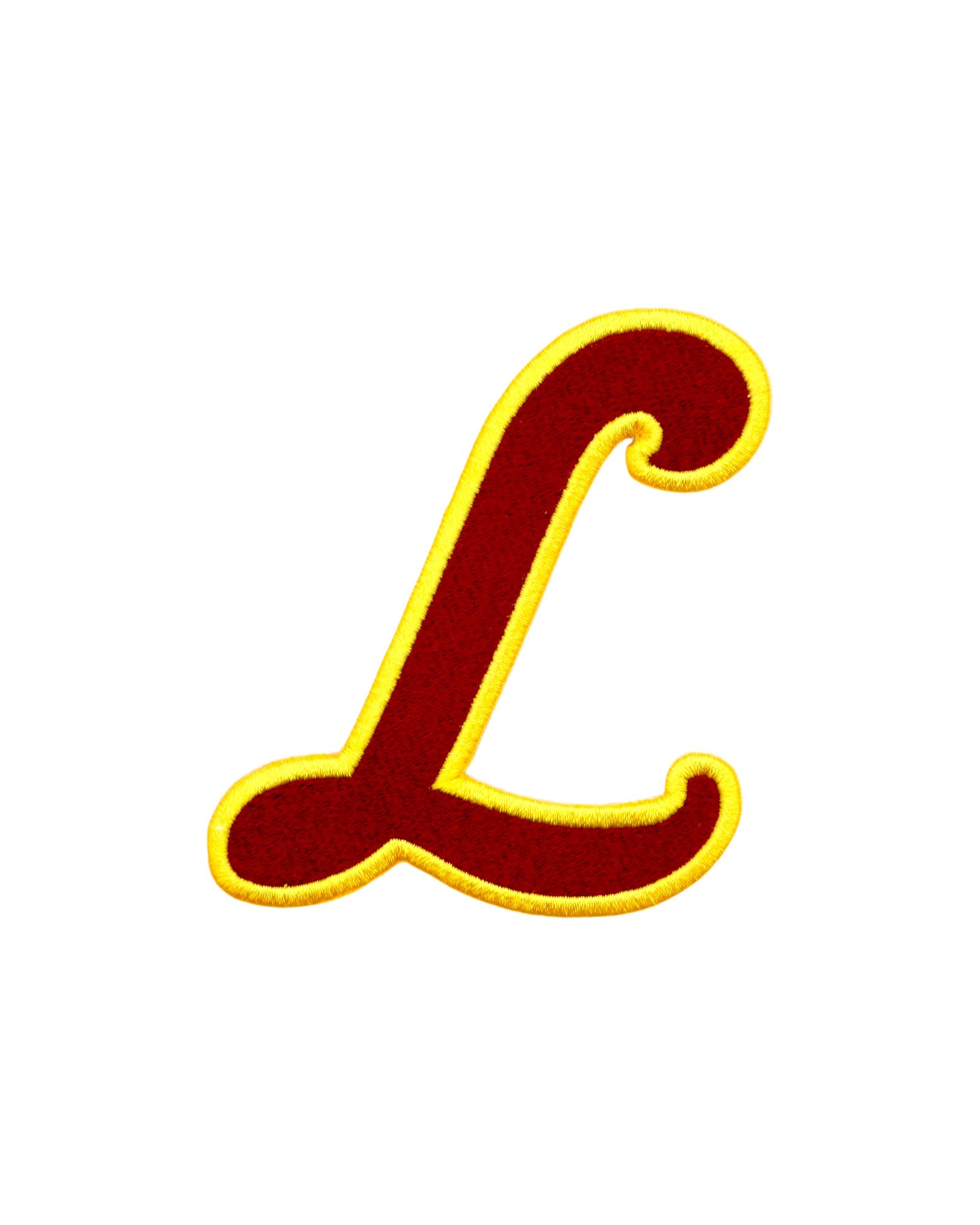 loyola university chicago script l embroidered crest patch front from soundoff