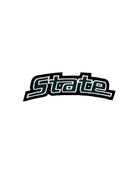 michigan state university “state” embroidered crest patch front view in spartan green and white – officially licensed msu spartans gear by soundoff