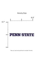 Penn State University Block Letter Embroidered Varsity Patch FRONT 6.0 x 0.7