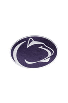 Penn State Univerity Nittany Lion embroidered iron-on crest patch in blue and white - FRONT