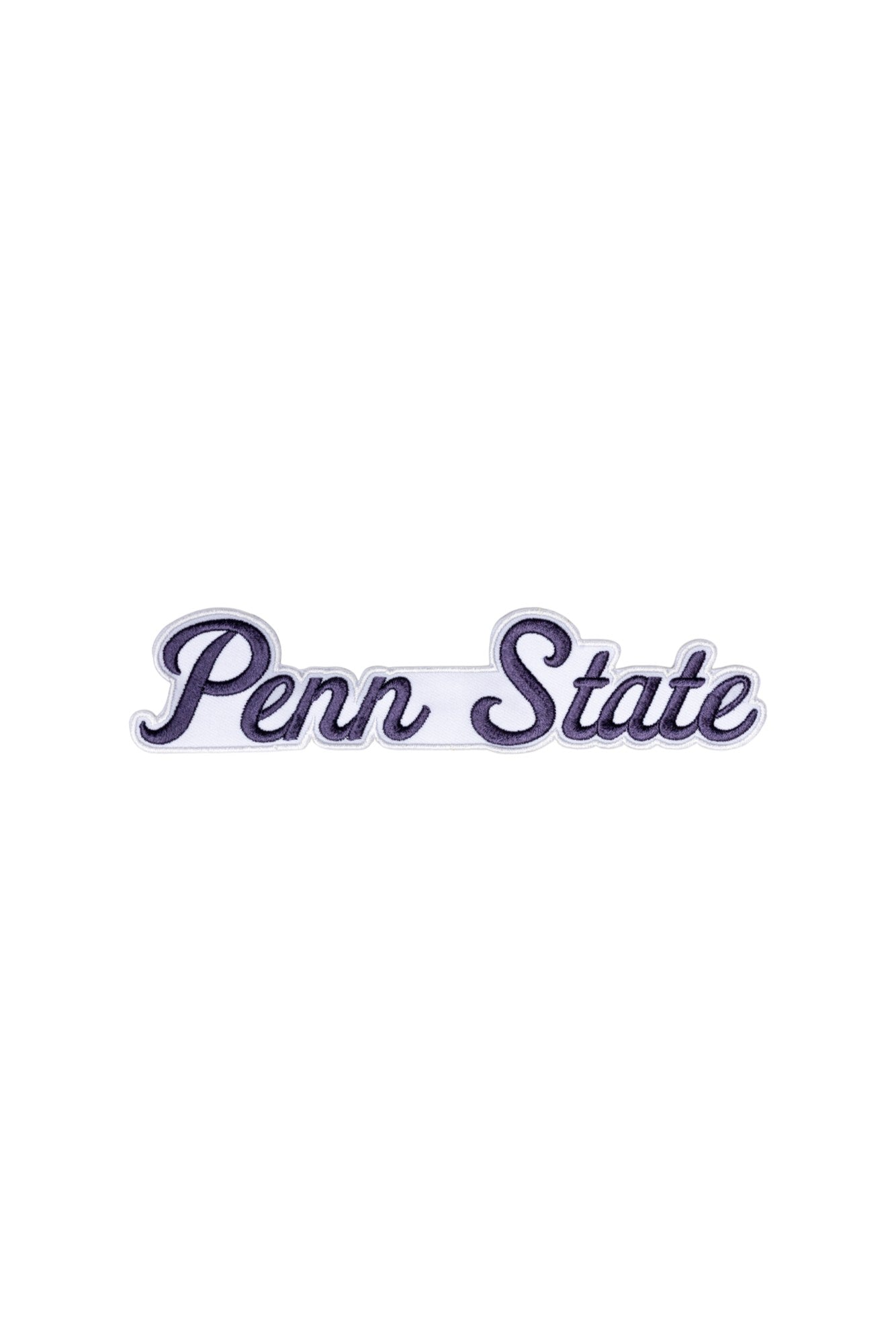 Penn State University Script Letter 3 inch crest patch FRONT