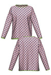 HOUNDSTOOTH KNIT; PINK & GRASS (MADE TO ORDER)