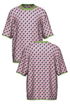 HOUNDSTOOTH KNIT; PINK & GRASS (MADE TO ORDER)