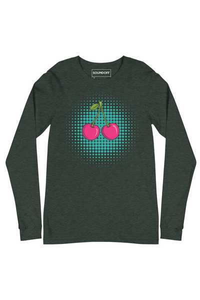 CHERRY POP; LONG SLEEVE T-SHIRT