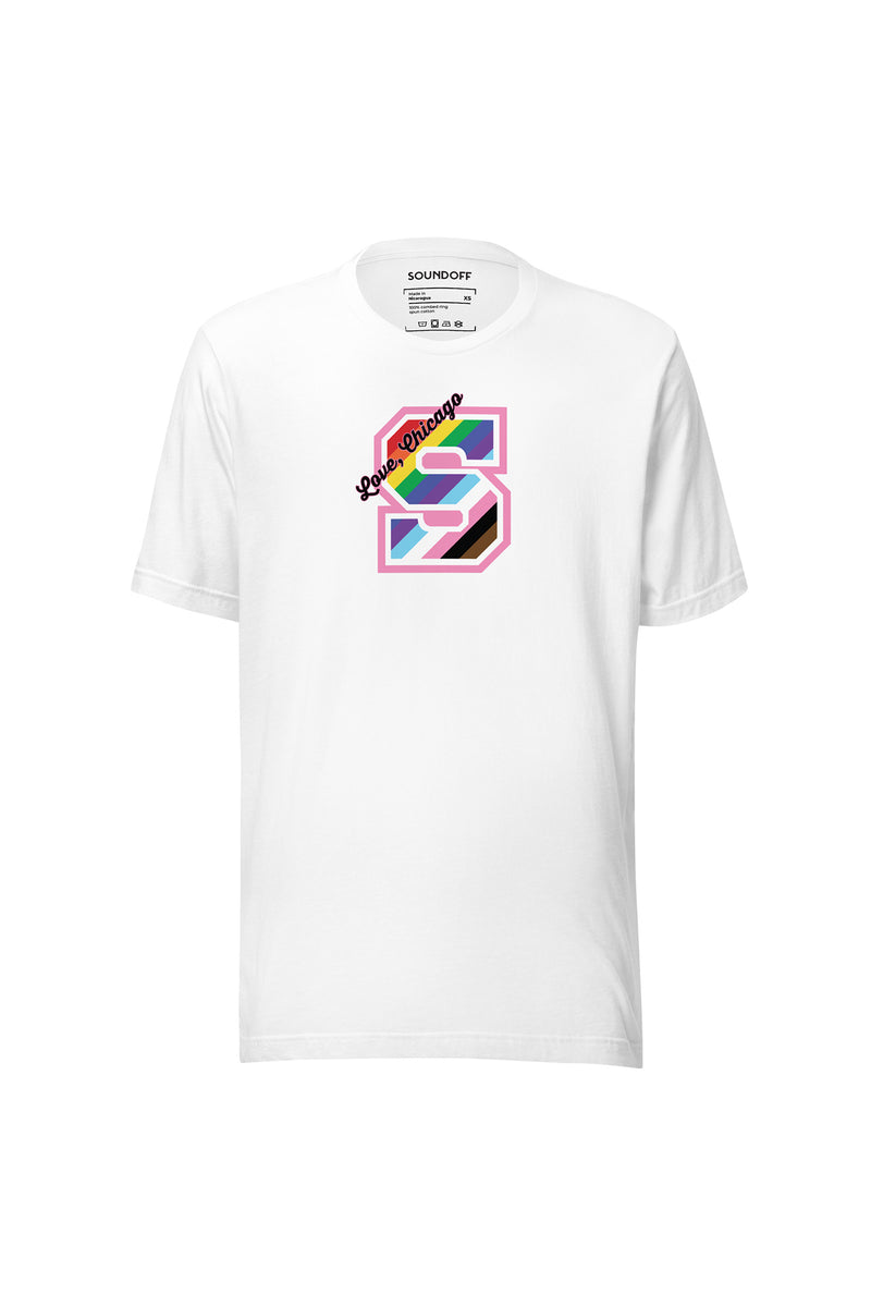 VARSITY 'S' LOVE CHICAGO T-SHIRT