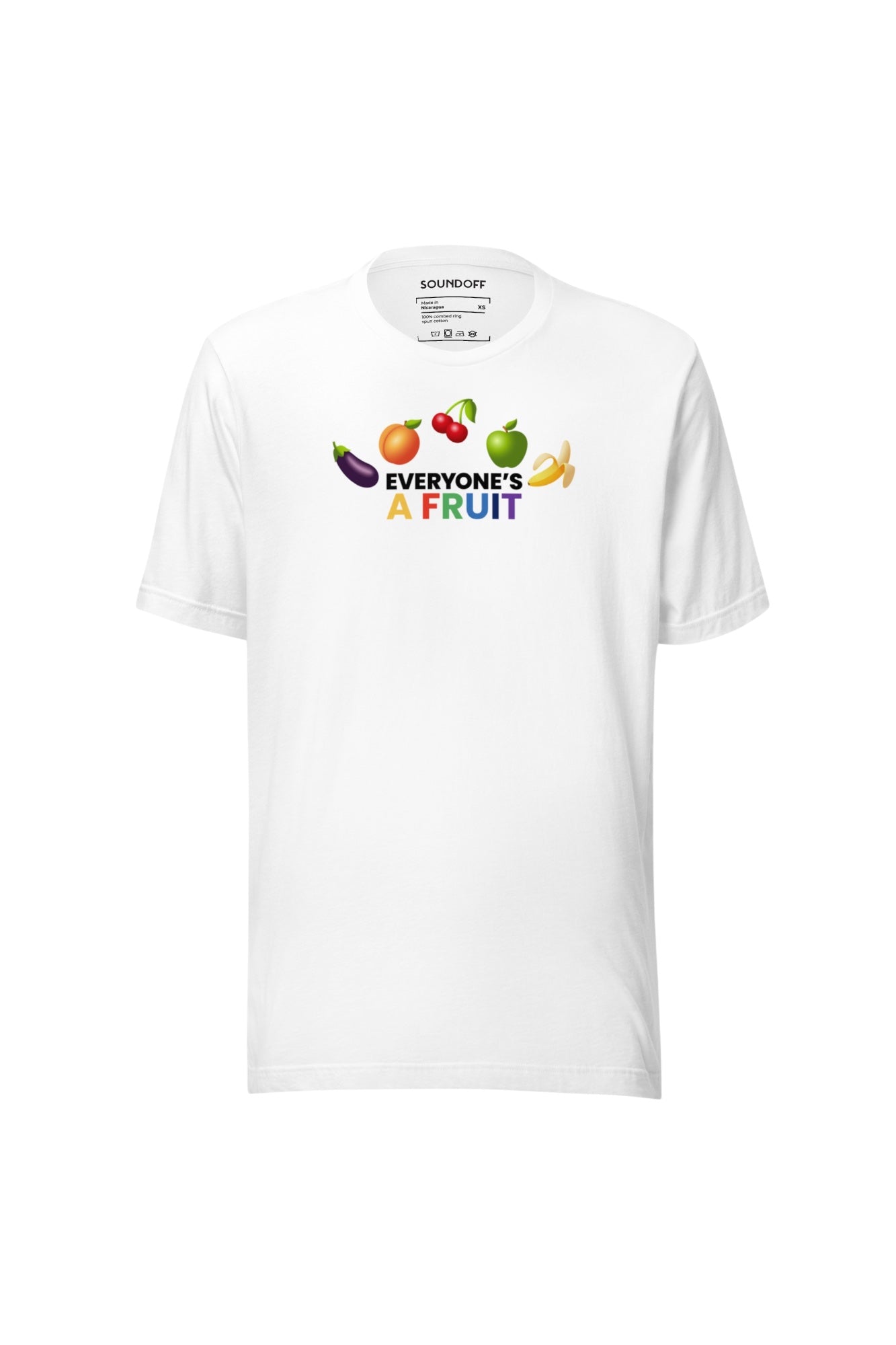 EVERYONE'S A FRUIT RAINBOW T-SHIRT