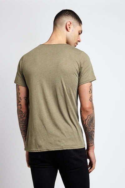 LOVE GRENADE; OLIVE TRIBLEND T-SHIRT