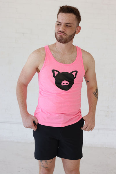 PIG IYKYK ICON TANK; NEON PINK