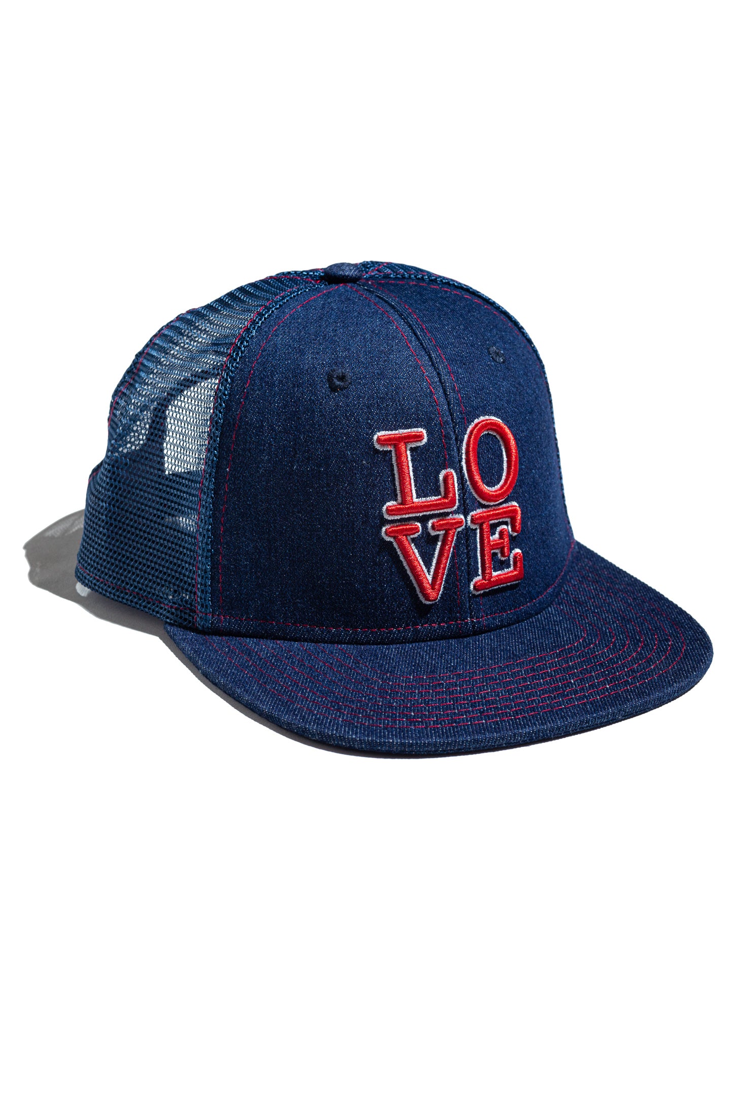 LOVE Snapback; Navy Denim & Trucker Mesh