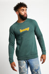 mens.womens.green.sweatshirt.cotton.polyester.varsity