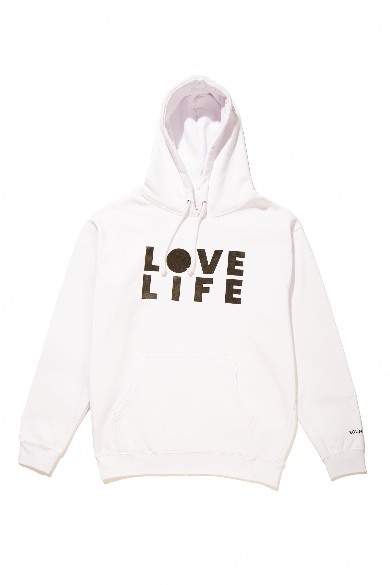 LOVE LIFE HEAVYWEIGHT HOODIE; WHITE