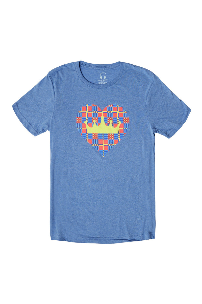 ROYAL HEARTS T-SHIRT; BLUE