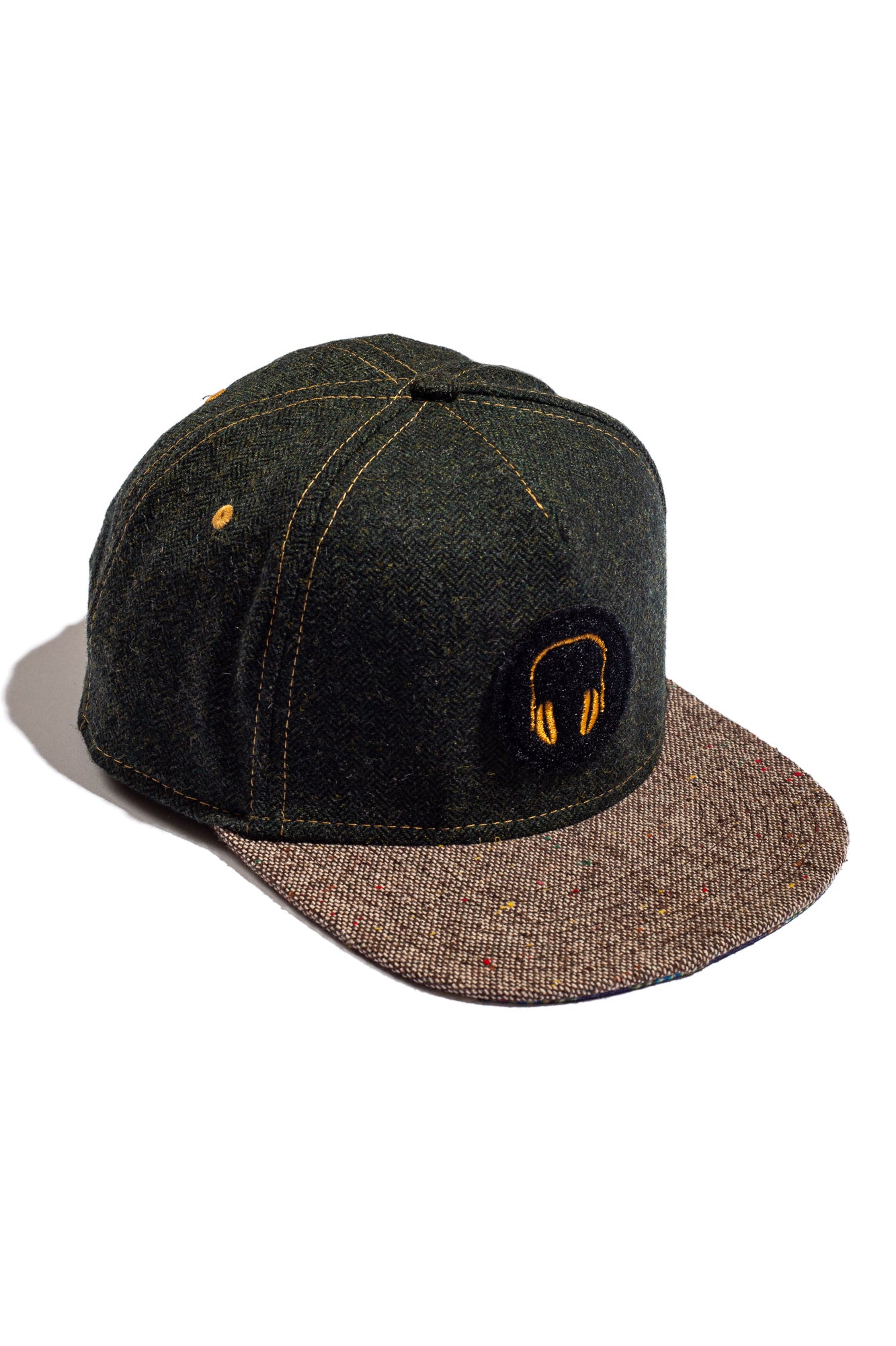 HUNTER HERRINGBONE + FLECK TWEED DECAL PATCH SNAPBACK (mySOUNDOFF)