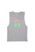 NEON HEADPHONES SLEEVELESS T-SHIRT; ATHLETIC HEATHER