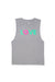 LOVE SLEEVELESS T-SHIRT; ATHLETIC HEATHER