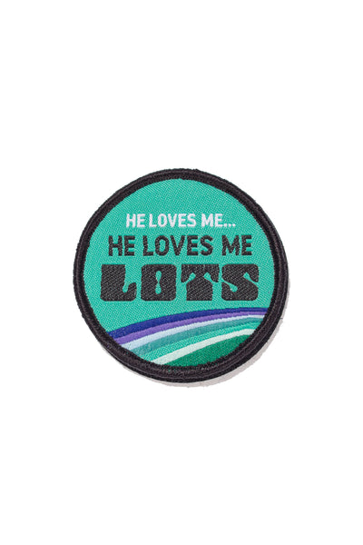 HE LOVES ME; SOUNDOFF X DEVORE PROUD 2.5" WOVEN DECAL PATCH