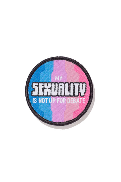 MY SEXUALITY; SOUNDOFF X DEVORE PROUD 2.5" WOVEN DECAL PATCH