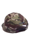ARMY CAMO/NAVY TWILL SNAPBACK; CRIMSON HEADPHONES