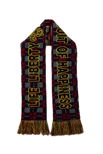 LIFE LIBERTY & THE PURSUIT OF HAPPINESS STADIUM SCARF