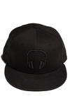 SOUNDOFF.HEADPHONES.SNAPBACK.BLACK.EMBROIDERY.ON.BLACK.