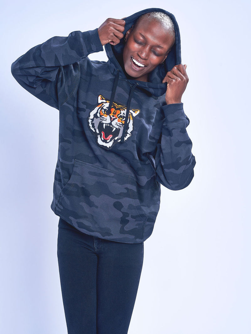 (SPECIAL EDITION) SAVAGE BEAST HEAVYWEIGHT HOODED PULLOVER; BLACK CAMO