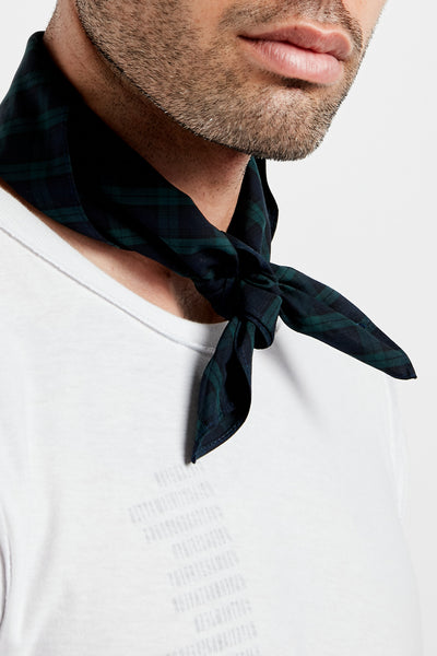 SOUNDOFF CUSTOM BANDANA; BLACK WATCH TARTAN PLAID