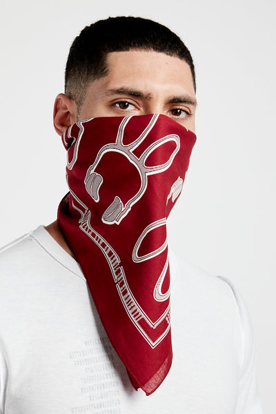 SOUNDOFF ILLUSIONIST BANDANA; BURGUNDY