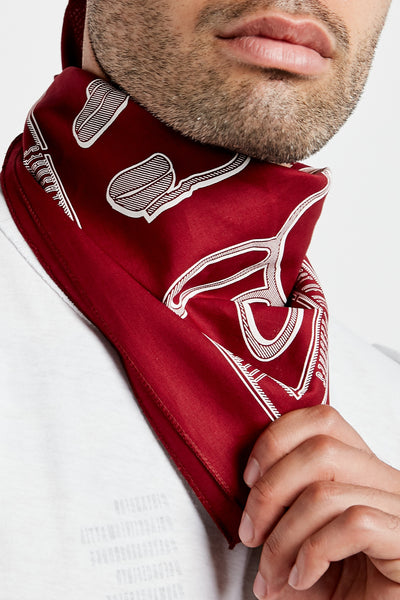 SOUNDOFF ILLUSIONIST BANDANA; BURGUNDY