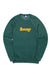 SOUNDOFF VARSITY CREWNECK SWEATSHIRT; HEATHER FOREST