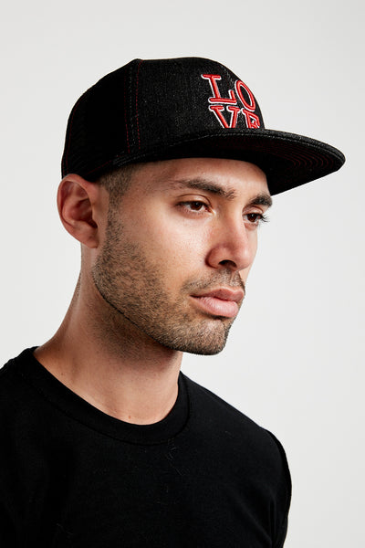 LOVE Snapback; Black Denim (Special Edition)