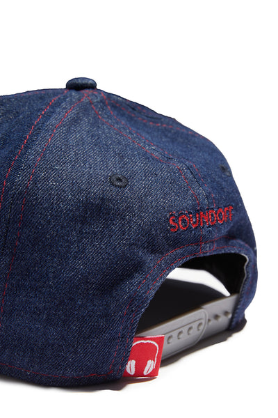 LOVE Snapback; Navy Denim