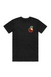 FRESH PICKED PEACH T-SHIRT; BLACK