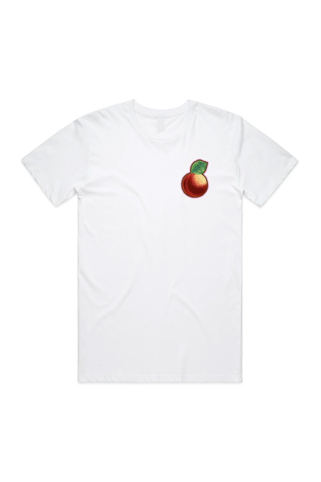 FRESH PICKED PEACH T-SHIRT; WHITE